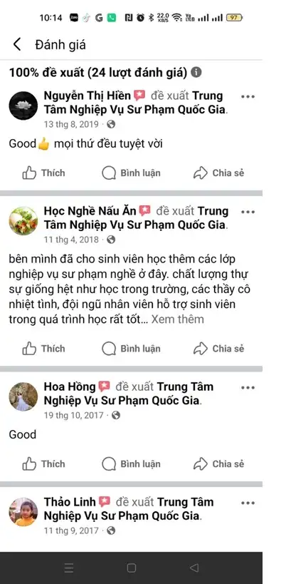 Chứng chỉ nghiệp vụ sư phạm chuẩn theo quy định của Bộ giáo dục và đào tạo